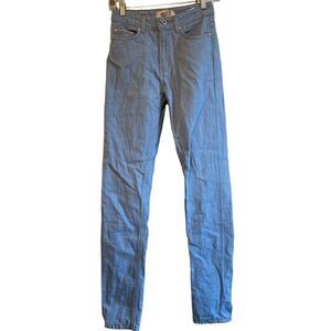 Naked & Famous Denim Womens 25 High Rise Skinny Light Blue Japan Selvedge Jeans